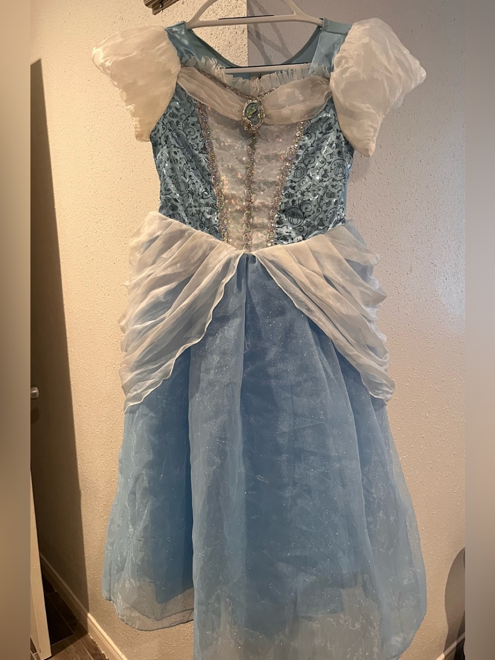 Disney Parks Cinderella Deluxe dress Puffy Skirt lined Eur Size Older Girl Sz13